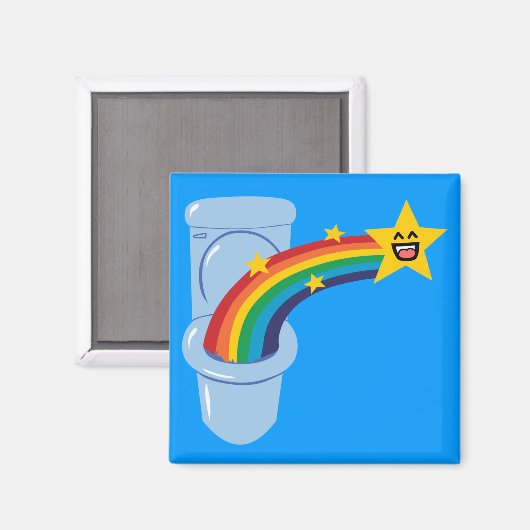 トイレ虹 マグネット (正面/裏面)