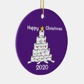 トイレ2020転が年のクリスマスツリー セラミックオーナメント (右)