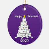 トイレ2020転が年のクリスマスツリー セラミックオーナメント (左)