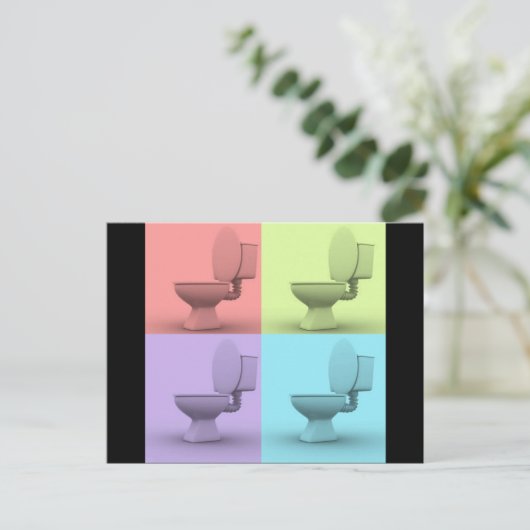 トイレ4 ポストカード (スタンド正面)