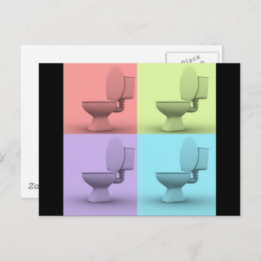 トイレ4 ポストカード (正面/裏面)