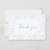 トイレ フローラル ブライダル シャワー サンクス カード (正面)