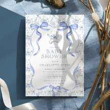 トイレ ベア ブルー ベビー シャワー