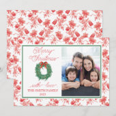 トイレ ボウ リース クリスマス カード (正面/裏面)