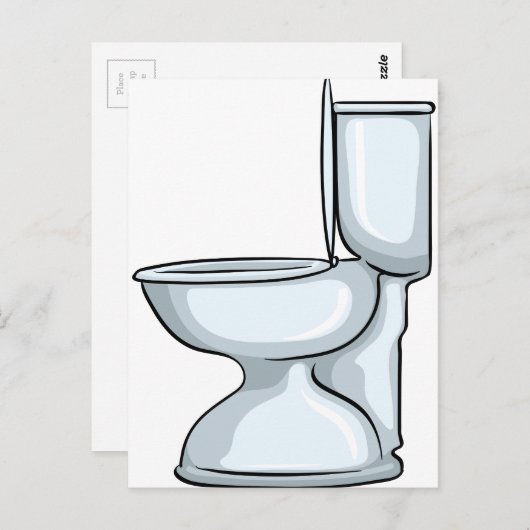 トイレ ポストカード (正面/裏面)
