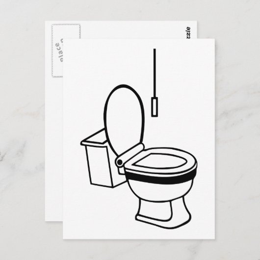 トイレ ポストカード (正面/裏面)