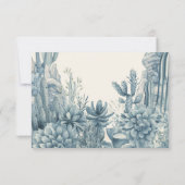 トイレ リトルカウボーイ テディベア おむつくじ 招待状 (裏面)