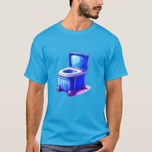 トイレ – 清潔感のある機能的なデザインコンセプト Tシャツ (正面)