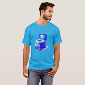 トイレ – 清潔感のある機能的なデザインコンセプト Tシャツ (正面フル)