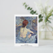 トイレby Henri De Toulouse-Laurec ポストカード (スタンド正面)