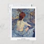 トイレby Henri De Toulouse-Laurec ポストカード (正面/裏面)