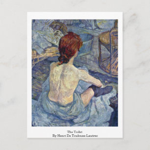 トイレby Henri De Toulouse-Laurec ポストカード