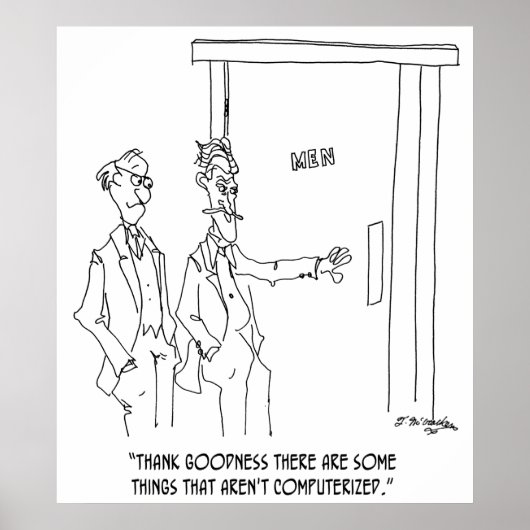 トイレCartoon 1306 ポスター (正面)