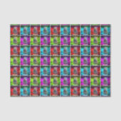 トイロボ数々のットカラー銀河系レトロクール名前をカスタムする 薄葉紙 (正面)