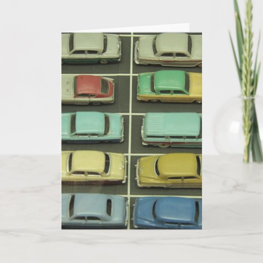 トイヴィンテージ車グリーティングカード カード (正面)