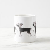 トイ中国のキ犬の基本品種イラストレーション コーヒーマグカップ (中央)