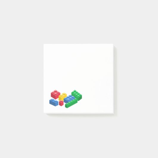 トイ建物レンガカラフル ポストイット (正面)