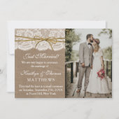 トイ素朴ネ・ボー結婚の写真結婚 案内状 (正面)