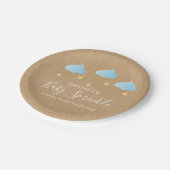 トイ素朴ンクル男の赤ちゃん散水シャワー ペーパープレート (アングル)