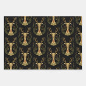 トイ素朴ンデナーフォークアートヴィンテージラッピング紙Sh ラッピングペーパーシート (正面3)