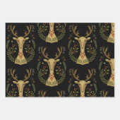 トイ素朴ンデナーフォークアートヴィンテージラッピング紙Sh ラッピングペーパーシート (正面2)