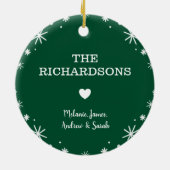 トイ転がレイおもしろい紙クリスマスリース セラミックオーナメント (裏面)