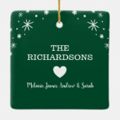 トイ転がレーおもしろい紙クリスマスツリー セラミックオーナメント (裏面)