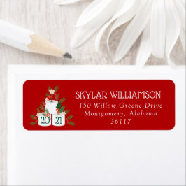 トイ転がレーおもしろい紙クリスマスツリー ラベル