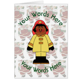 トイ黒人女性ファイアファイアファイターカスタムクリスマス