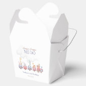 トイ・トレインすべての乗船誕生日招待状、動物園動物 フェイバーボックス (オープン)