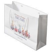 トイ・トレインすべての乗船誕生日招待状、動物園動物 ラージペーパーバッグ (正面アングル)