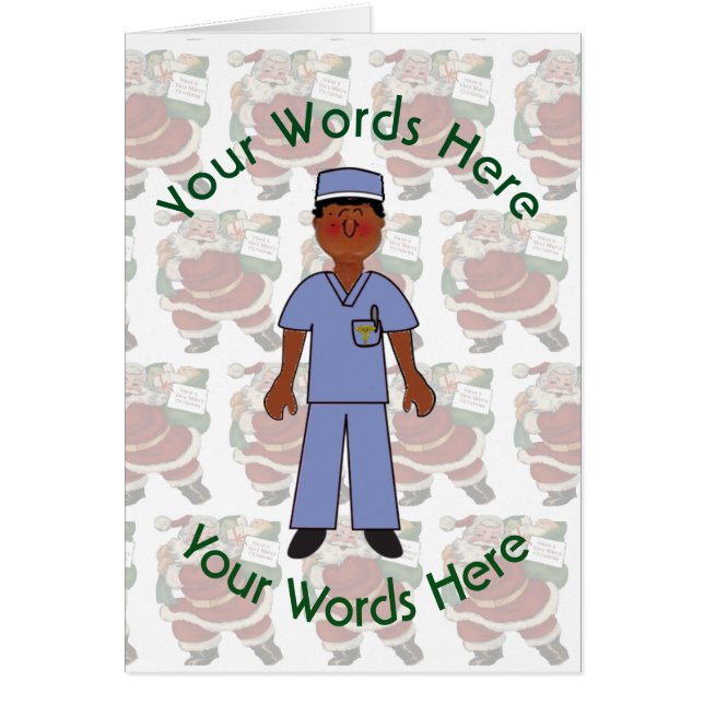 トイ・ブラック男性ドクターカスタムクリスマス (正面)