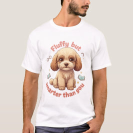 トイ・プードル (モフモフしてるけどあなたより賢い) Tシャツ