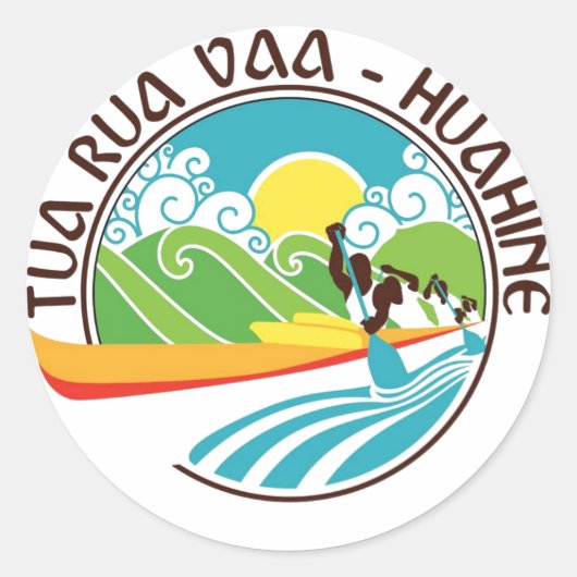 トゥアルーアのステッカー#1 ラウンドシール (正面)