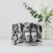 トゥィードルダムとトゥィードルディー ポストカード (スタンド正面)