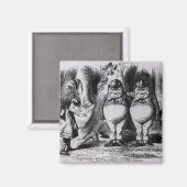 トゥィードルダムとトゥィードルディー マグネット (正面/裏面)