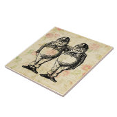 トゥィードルディーとトゥィードルダムの不思議の国のアリス タイル (側面)