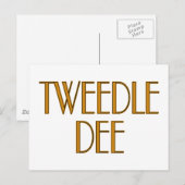 トゥィードルディー ポストカード (正面/裏面)