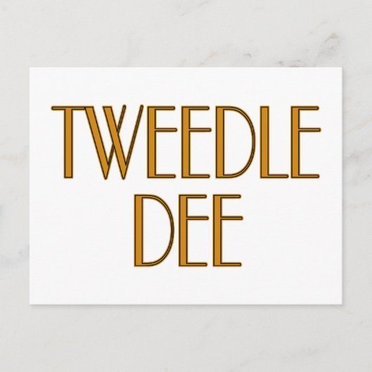 トゥィードルディー ポストカード (正面)