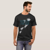 トゥイと一緒にボラボラ島のウミガメとダイビング Tシャツ (正面フル)