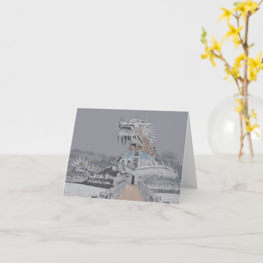 トゥイティエンレイクユドウォーターパークイラストレーション カード (黄色い花)