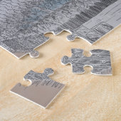 トゥイティエンレイクユドウォーターパークイラストレーション ジグソーパズル (側面)