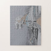 トゥイティエンレイクユドウォーターパークイラストレーション ジグソーパズル (縦)