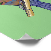 トゥイニュージーランドバード ポスター (角)