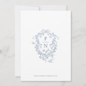 トゥイルドゥジュイウェディング日付を保存ダスティブルー セーブザデート (裏面)