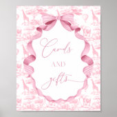 トゥイルドジュイピンクサファリ動物のカードとギフト ポスター (正面)