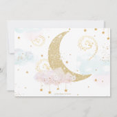 トゥインお洒落クルリトルスターツインズ誕生日写真 サンキューカード (裏面)