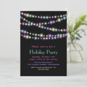 トゥインクカラフルルライツホリデーパーティ招待状 招待状 (スタンド正面)