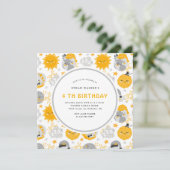 トゥインクルスターイエローアンドグレー誕生日スクエア (スタンド正面)