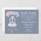 トゥインクルスタージェンダーリビールベビーゾウ 招待状 (正面/裏面)